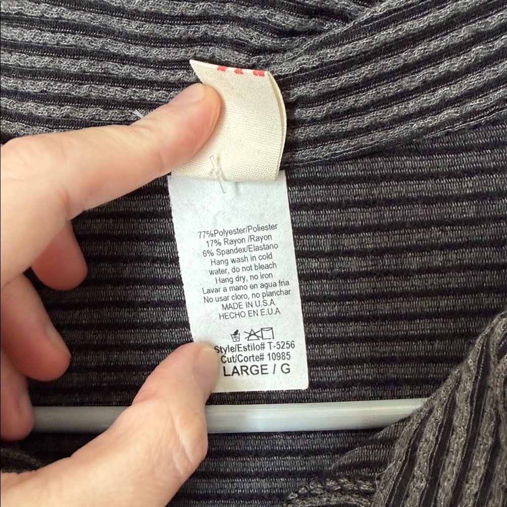 7th Ray Dark Gray Shacket Button Down - image 5